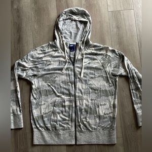 Camo zip-up Nike hoodie